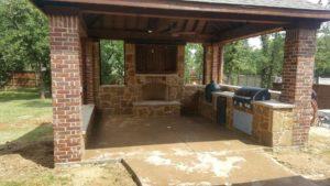 Brick & Stone Outdoor Kitchen Carrollton TX